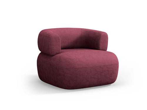 Micadoni - Fauteuil "Jenny" chenille, karmozijnrood - 88x90x73cm