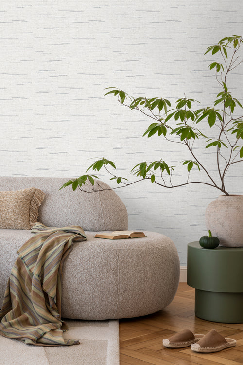 Sanders & Sanders behang geweven structuur grijs - 53 cm x 10 m - 640537