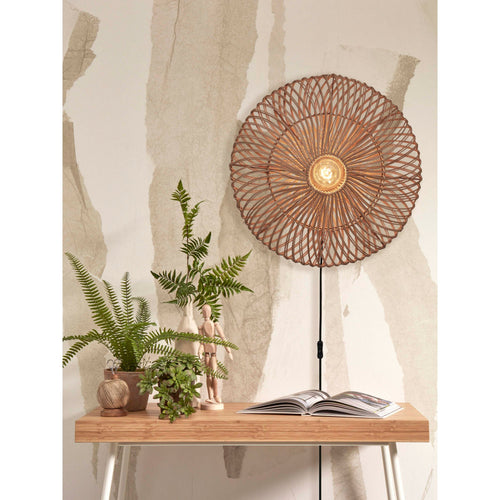 GOOD&MOJO wandlamp Zanzibar - bruin - Ø55cm - vtwonen shop