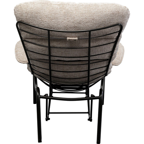 Kare Design Fauteuil en Voetensteun Vienna Swing beige - vtwonen shop
