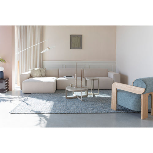 Zuiver Sofa Milka 4,5-zitsbank Chaise longue Links Zand - Crème - vtwonen shop