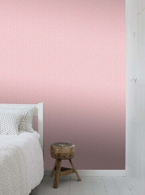 ESTAhome behang ruiten rood - 53 cm x 10.05 m - 115715