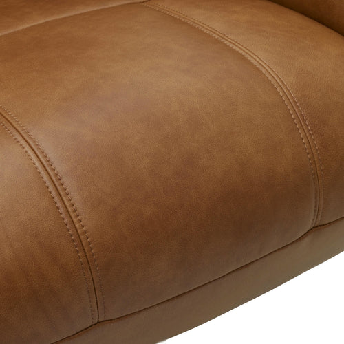 Furnhouse elektrische relaxfauteuil Bonanza - Cognacbruin - Draaibaar - 83x76x115