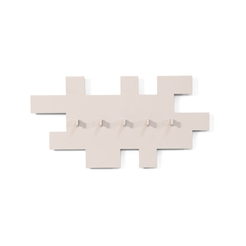 Spinder Design kapstok Tetromino - Silky Taupe - 5 haken - vtwonen shop