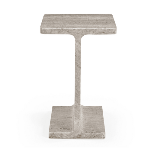HYPPOLITE Bijzettafel van marmer - Beige - 31x38x46 cm