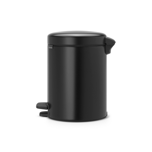 Brabantia NewIcon Pedaalemmer, 5 liter, kunststof binnenemmer - Matt Black