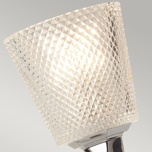 Elstead Verity - 1 lichte wandlamp gepolijst chroom glas, G9