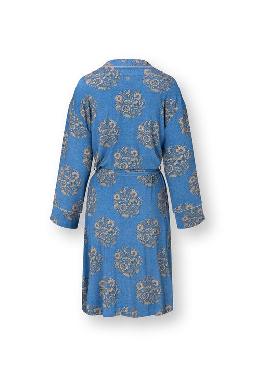 Pip Studio - Nisha Kimono Dames - Namaste - Blauw - XXL