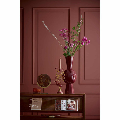 Light & Living kandelaar Heron - rood - 22x11x44cm