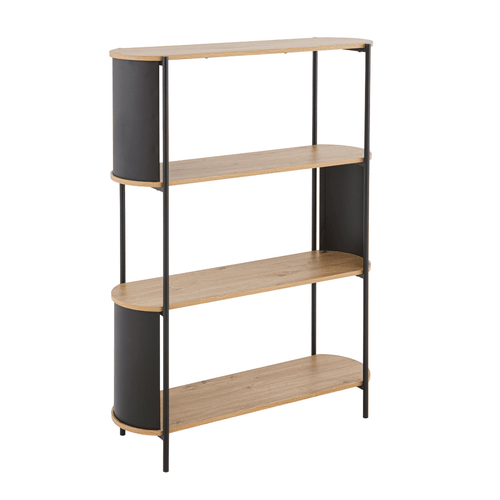 Calicosy - EKLO Rechte boekenkast - Licht hout - 34x100x133,5 cm