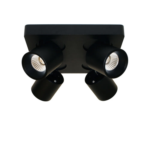 Artdelight spot Laguna - 4 lichts - 22  x 9.5   cm - zwart