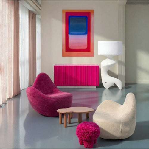 Kare Design Fauteuil Glow Wave creme