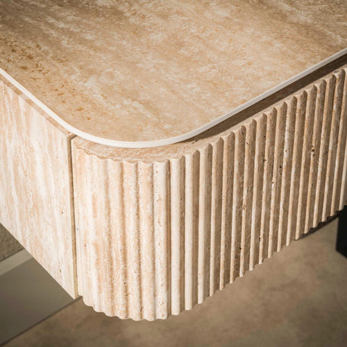 Giga Living Nachtkastje Romano - Travertin - 45x40x20cm