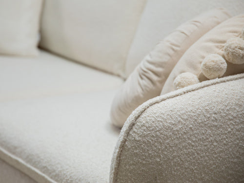 Cosmopolitan Design linker hoekbank Vienna 5-zits, boucle, beige - 170x255x95cm