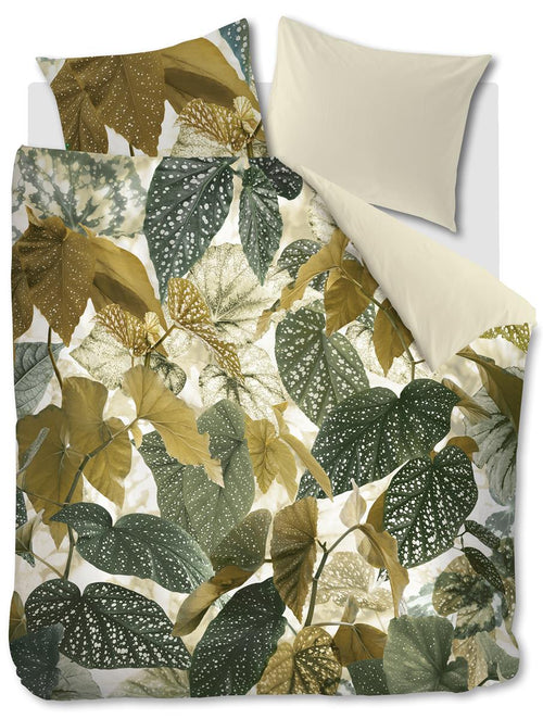 Beddinghouse dekbedovertrek Begonia - 200x200/220 cm - olijfgroen - vtwonen shop
