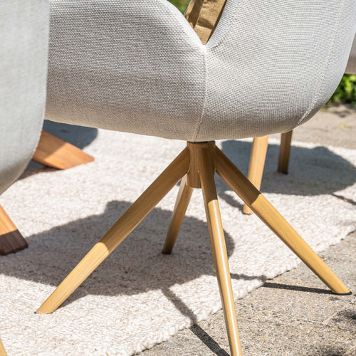 Garden Impressions Tuinstoel Amalia draaibaar -light teak look - valley sand