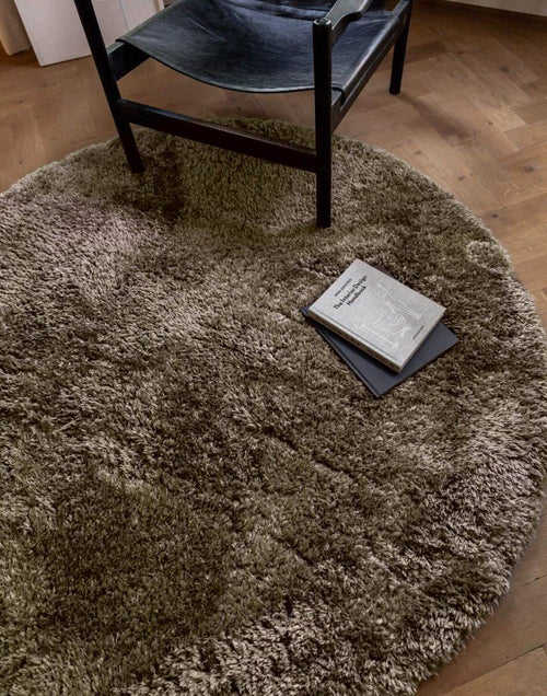 Interieur05 vloerkleed Fender - groen - Ø 240 cm