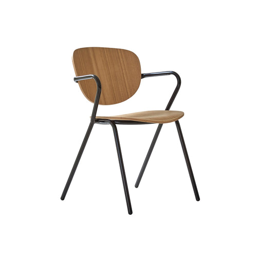 Tikamoon Stoel van essenhout en metaal - Naturel - vtwonen shop