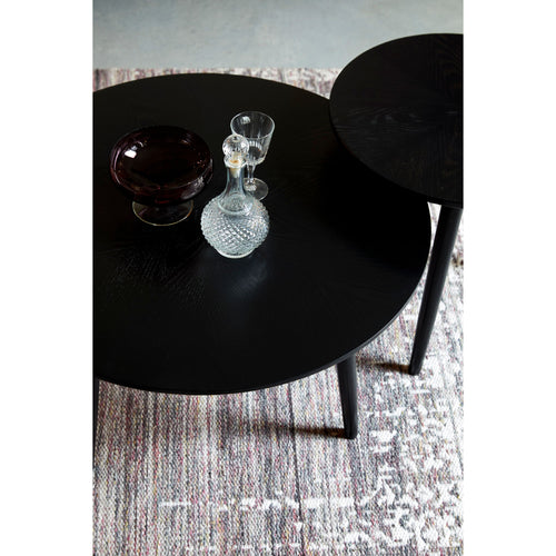 Housecraft Living Fabio Bijzettafel Rond Hout 50x50 cm Zwart - vtwonen shop