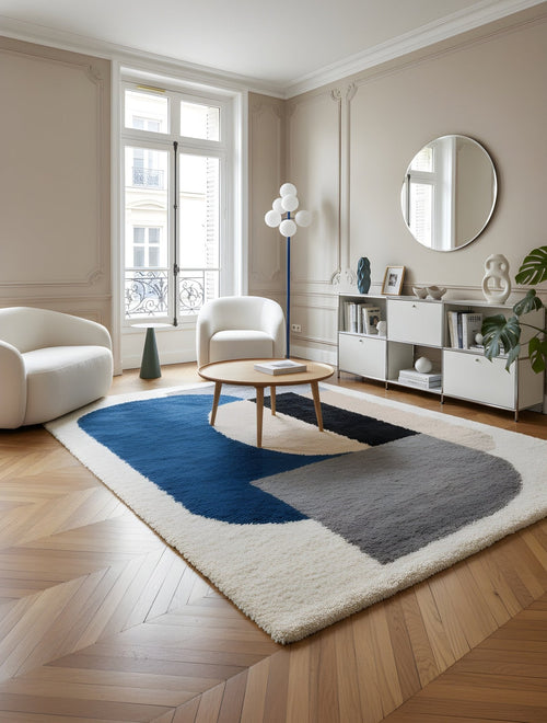 AFK Living vloerkleed Gatsby - zeer zacht - blauw - 160 x 230 cm
