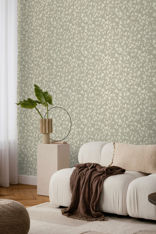 Borastapeter behang bloesemtak groen - 53 cm x 10.05 m - 660358 - vtwonen shop