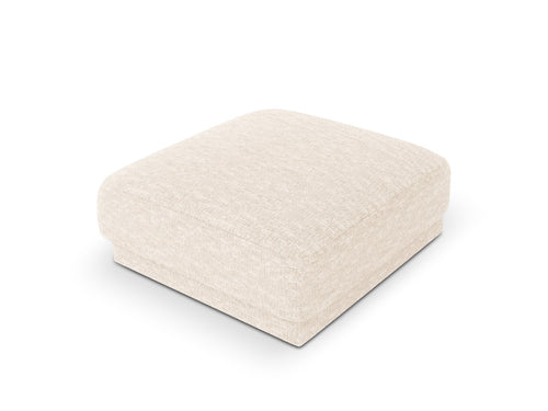 Micadoni Poef Miley chenille, lichtbeige - 90x90x40cm