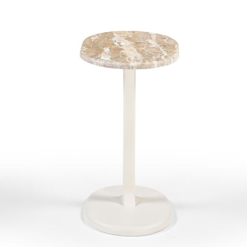 DÉJA Living Bijzettafel Jurva - Beige/Marmer - 40x30x55cm