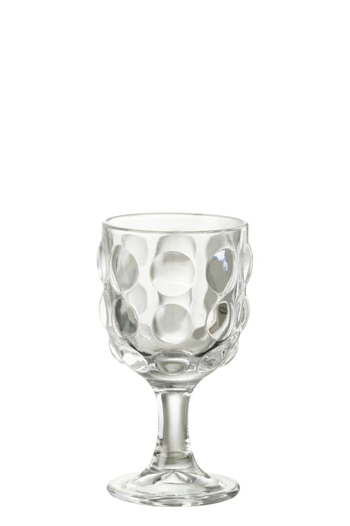 J-Line wijnglas Bubble - glas - 6 stuks