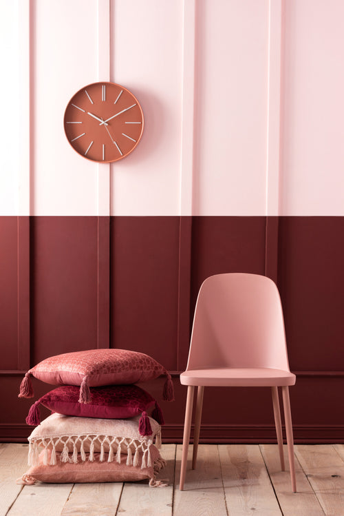 J-Line kussen Patroon - katoen - donkerrood - vtwonen shop