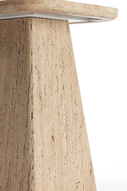 Light & Living bijzettafel KEPAMI - Ø40x49cm - bruin - vtwonen shop