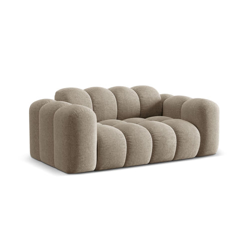 Cosmopolitan Design - Bank Treno 2-zits, chenille donkerbeige - 94x180x70cm