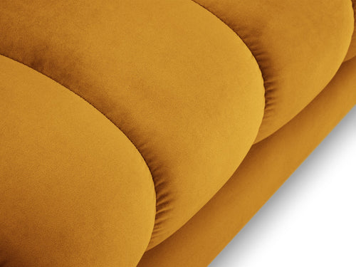 Cosmopolitan Design rechter chaise longue Bali flueel, geel - 185x102x75cm