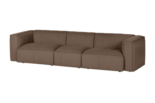 noo.ma Lobi 4-zits bank - Mocha Brown Corduroy, 318x97,5x73,5 cm