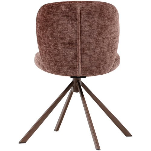 WOOOD eetkamerstoelen Femke - Chenille - Bruin- Set van 2 - vtwonen shop