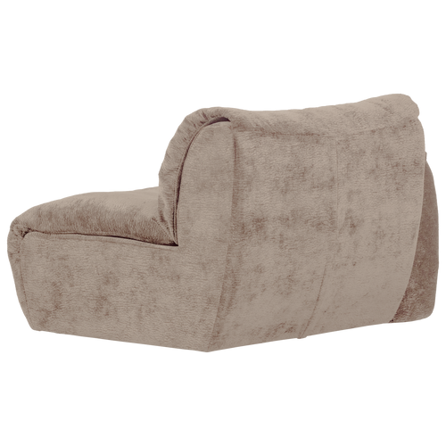 WOOOD 1-zits met arm links Baggy - Chenille - Zand - 81x114x101