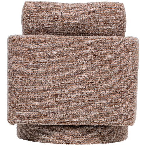 WOOOD draaifauteuil Oska - Melange Stof - Bruin - 64x78x79 - vtwonen shop