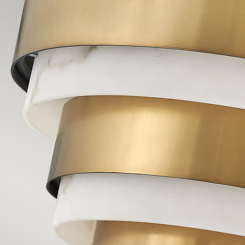 Elstead Hinkley Echelon Cilindrische Plafondlamp Heritage Messing