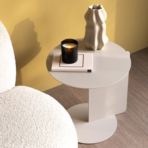 Spinder Design bijzettafel Salsa - Silky Taupe - Ø 40