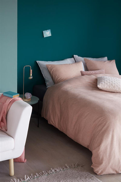 Beddinghouse dekbedovertrek Frost - 200x200/220 cm - zacht roze