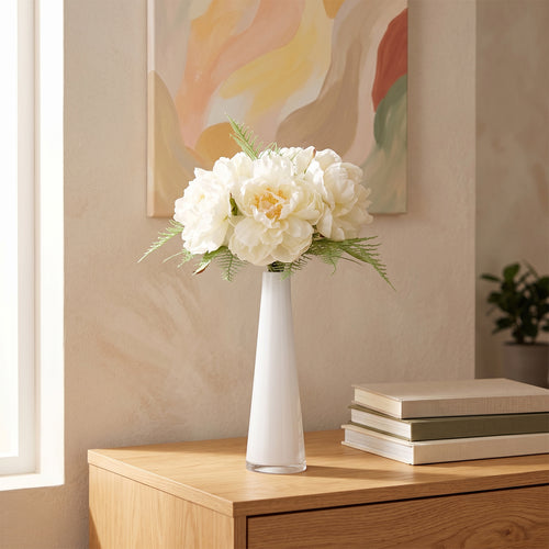 Maxifleur Kunst pioenrozen boeket Nomi Marbella Crème 40cm