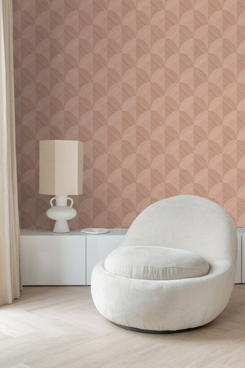 Origin Wallcoverings behang 3D-motief terracotta roze - 0.53 x 10.05 m - 347937 - vtwonen shop