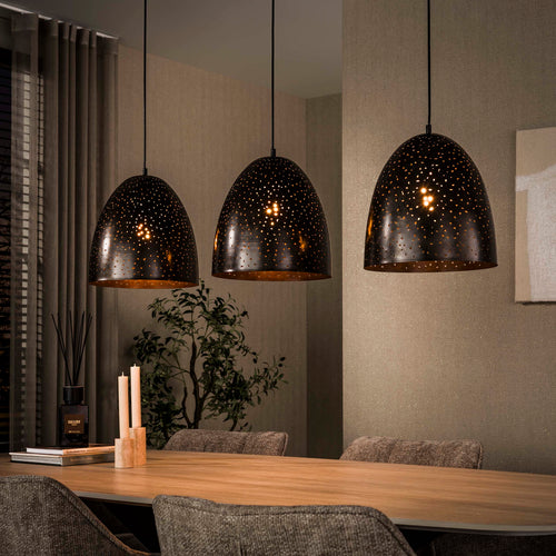 Giga Living Hanglamp Kosmos - Bruin Metaal - 120x30x150cm