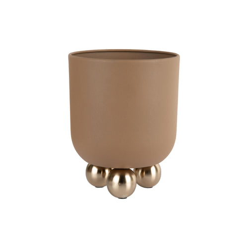 Present Time bloempot Estilo Small - bruin - Ø18.5cm - vtwonen shop