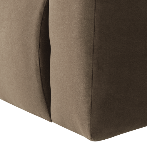 WOOOD 1-zits bank arm rechts Mojo Base - Velvet - Taupe - 74x105x97