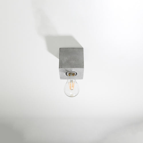 Sollux Lighting Plafondlamp ARIZ beton - 10x10x10cm