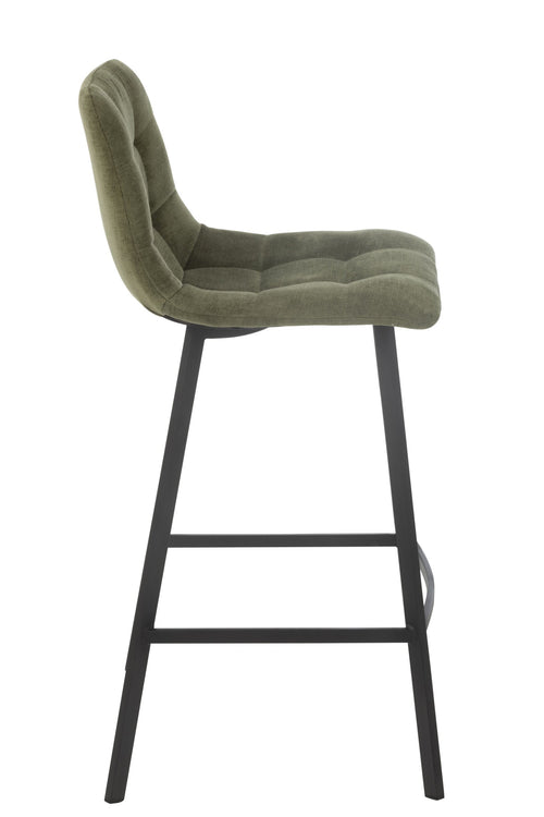 J-Line barstoel Kent - metaal/polyester - groen