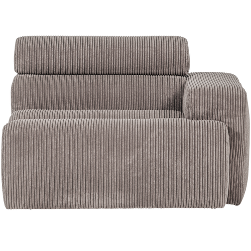 WOOOD 1-zits element bank arm links Novi - Ribstof - Zand - 86x109x113