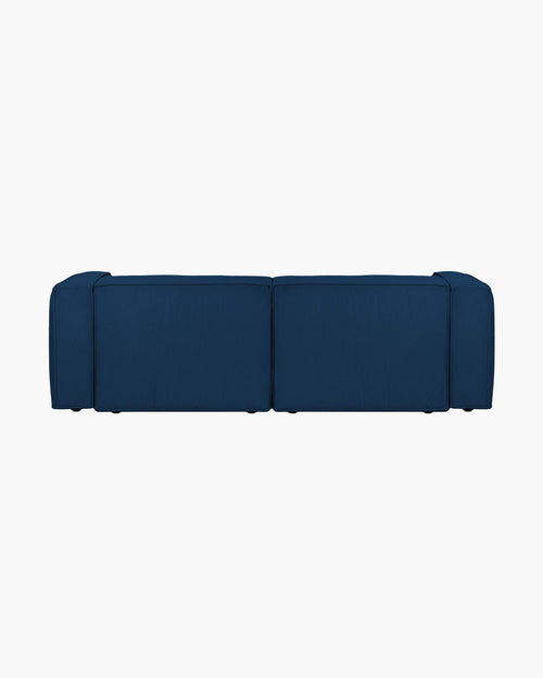 noo.ma Lobi 3-zits slaapbank - Storm Blue Corduroy, 140x190 cm slaapfunctie