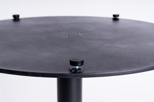 MaximaVida ronde metalen tafelpoot Portland zwart -  extra zware 34 kilo uitvoering
