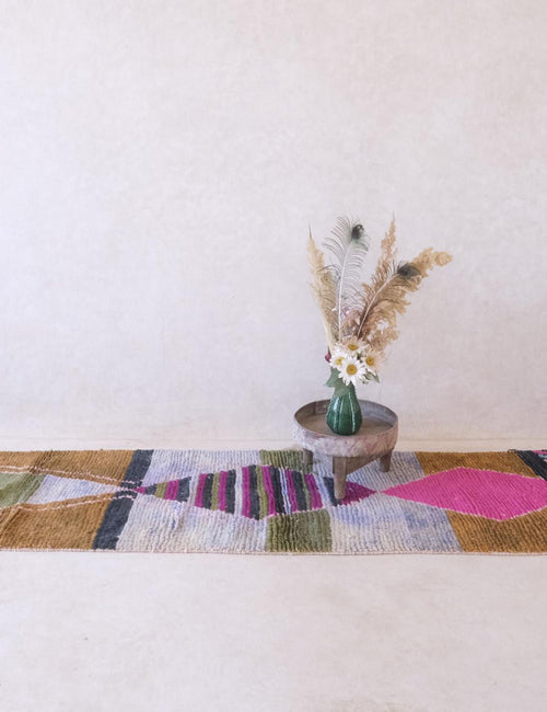 AFK Living vloerkleed Berber - handgemaakt - Wol - 78 x 371 cm